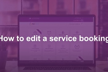 How to edit a service booking