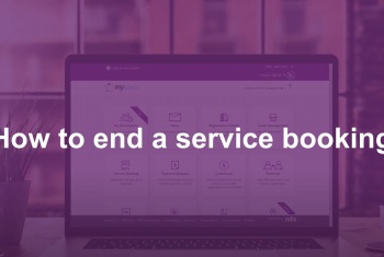 How to end a service booking