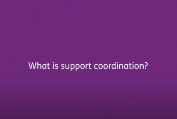 What is support coordination?