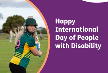 Image says Happy International Day of People with Disability