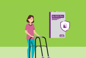 NDIS participant protects plan animation