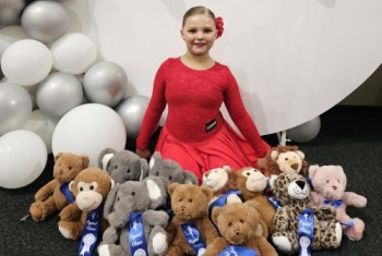 Dakota with medals at the Crystal Classic 